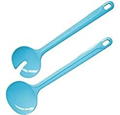 Salatbesteck-Set Tropical 29,5 cm, 2-teilig, Blau