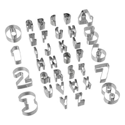 Produktbild von Lot von 30 ausstechformen zahlen buchstaben  - 5 five simply smart