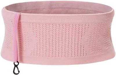Immagine prodotto di Marsupi traspiranti in tessuto, protezione per i fianchi nascosta, tasca frontale per il jogging, tasca per il cellulare - Rosa