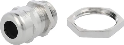 Immagine prodotto di Raccordo a vite LAPP con controdado PG11x1,41 in ottone (CuZn) nichelato, lunghezza filettatura 6,0 mm - 1 pezzo