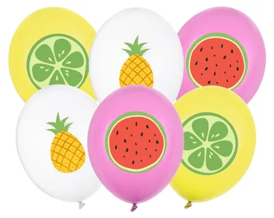 Obrázok produktu pre PartyDeco SB14P-364-000-6, Hračkársky balón, Viacfarebný, Obrázok, 30 cm, 6 kusov