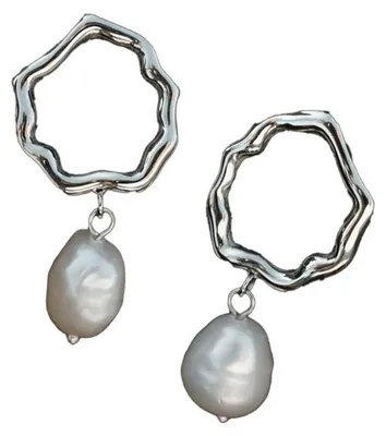 Image de Boucles d'oreilles pour femmes Holzkern, modèle Oceanfoam