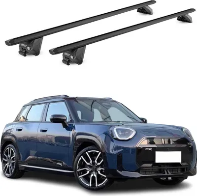 Image de Barres de toit transversales pour Mini Aceman 2024-2025 Aluminium Noir 2Pcs ABE
