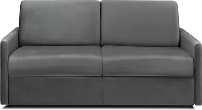Produktbild von CALIFE 3-Sitzer Expresso Schlafsofa in Velours - Anthrazit - Liegefläche 140 cm - Matratze 18 cm