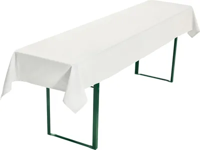 Produktbild von REDBEST Biertisch Tischdecke Seattle" weiß 110x260 cm"