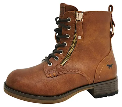 Produktbild von Mustang Kinder Schnür Booty /K16/ Kinderschuhe Mädchen Schnürstiefel Braun