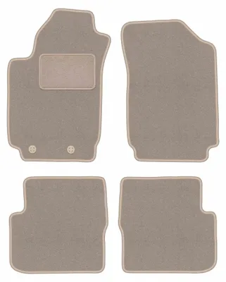 Productafbeelding van Velours automatten voor Dodge Dart 2012-2016 (sedan) – 4-delig, beige, op maat – Wielganizator LUX