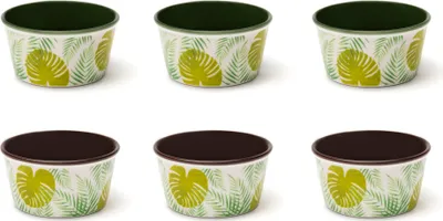 Zdjęcie produktu dla Excelsa zestaw 6 misek Foliage porcelana9x5x9 cm kolorowy