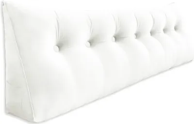 Produktbild von Großes ergonomisches Kopfteilkissen Keilkissen aus Samt, Lesekissen, Keilkissen, Rückenkissen, Ruhekissen, Dekokissen