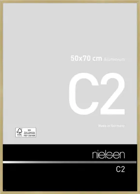 Obrázok produktu pre Nielsen hliníkový rám C2 50x70 cm štruktúra zlatý mat