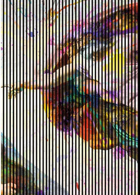 Produktbild von Akustikpaneel digital bedruckt Michelangelo 1 2400 x 1693 x 19 mm Set = 3 Einzelpaneele