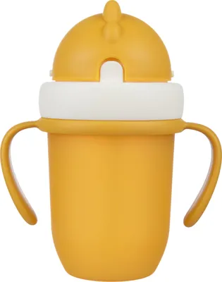Zdjęcie produktu dla Canpol, Kubek ze składaną rurką 210 ml, 56/522, żółty, 1 sztuka