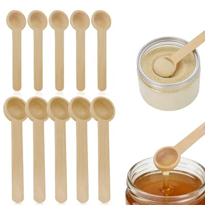 Mini-Holzlöffel 10er-Pack, 13 cm & 9,4 cm, natur