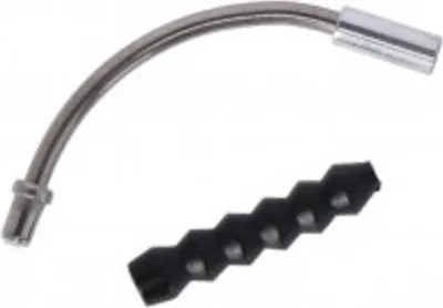 Image de XLC Brakepipe BR-X101 90° avec bavette, noir/argenté