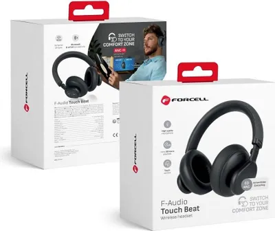Image de FORCELL F-AUDIO Casque sans fil ANC Touch Beat noir