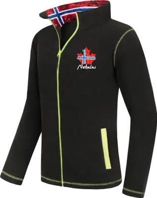 Produktbild von Nebulus Fleecejacke NEXT Herren, warme Fleece Jacke, mit langem Full-Zip Reißverschluss, P5460 - Herren, schwarz, XL