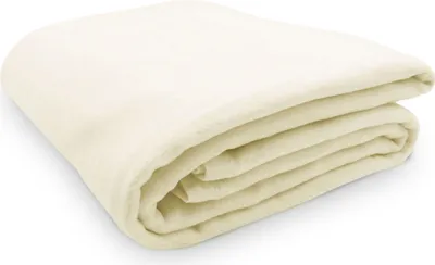 Produktbild von Kuscheldecke mit Einfassband, 150x200 cm, creme