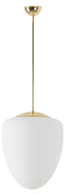 Productafbeelding van OSMONT AST42264 ASTRA P hanglamp, gepolijst messing / wit, IP40, 150W, E27