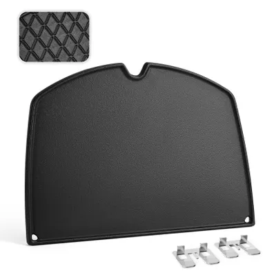Image de Solidchoice - Plaque de gril réversible en fonte - 38,6 x 27,2 cm