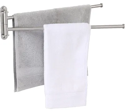 Produktbild von Handtuchhalter Schwenkbar 2 Armig 50cm Edelstahl Gebürstet Wandmontage