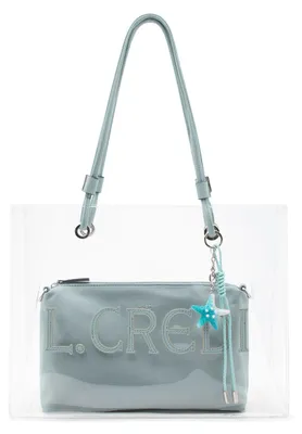 Image de L.CREDI sac à épaule Reja Shoulder Bag Mint Blue transparent