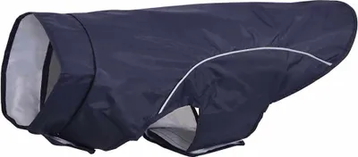 Produktbild von vidaXL Hunde Regenmantel mit Reflexstreifen Polyester Marineblau XL