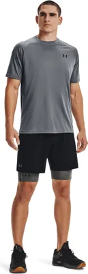 Obrázek produktu pro Under Armour Men's HeatGear Pocket Long Shorts Carbon Heather/Black M Běžecká spodní prádlo
