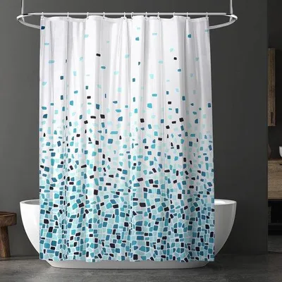 Image de Rideau de douche imperméable - polyvalent et élégant - en une seule pièce - polyester