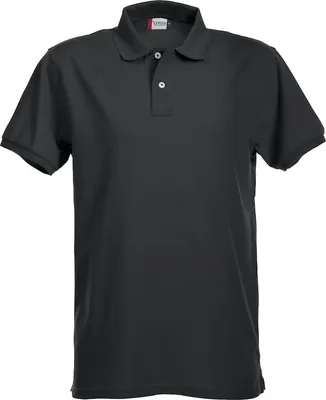 Produktbild von Premium Stretch Polohemd für Herren und Damen, vorgeschrumpft, mit Perlmuttknöpfen