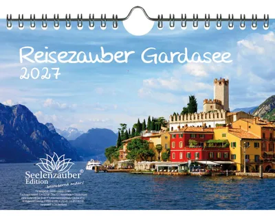 Produktbild von Reisezauber Gardasee DIN A5 Kalender für 2027 Urlaub Mediterran Italien - Seelenzauber