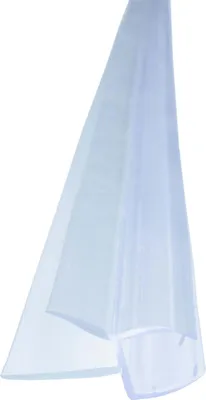 Produktbild von Bagnoxx Duschdichtung 1m, Schleiflippendichtung für Duschkabine im Bad, 6mm Glasstärke Duschtürdichtung, transparentes Wasserabweisprofil als Türdichtung unten, doppelte Weichlippe aus PVC