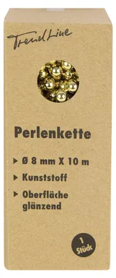 Produktbild von TrendLine Perlenkette bruchfest, langlebig 10 m gold