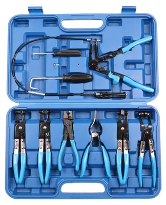 Produktbild von echtools EC1901 10 tlg. Spezialzangen Set für Schlauchschellen Federband Zange Klemme Set
