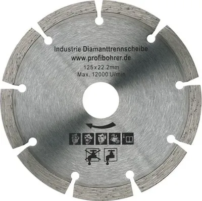 Immagine prodotto di 125 mm Dischi diamantati extra-sottili per pietra naturale Dischi diamantati 125x22,2 mm
