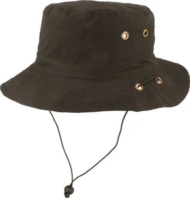Fischerhut mit Kinnband UV 40+ von Hut-Breiter in schwarz