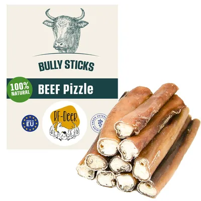 Image de RF-DEER : 10 pièces d'environ 15 cm pénis de bœuf pénis de bœuf pénis de bœuf pénis de bœuf gâterie à mâcher 100 % naturelle à faible teneur en matières grasses pour tous les chiens