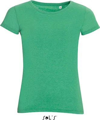 Produktbild von SOLs 01181 | Womens Mixed Damen T-Shirt - Farbe: Heather Green - Größe: L