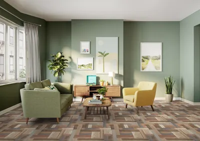 Produktbild von PVC CV Bodenbelag 600 x 200 cm Holz Pine Trend Mehrfarbig 2 Meter breite