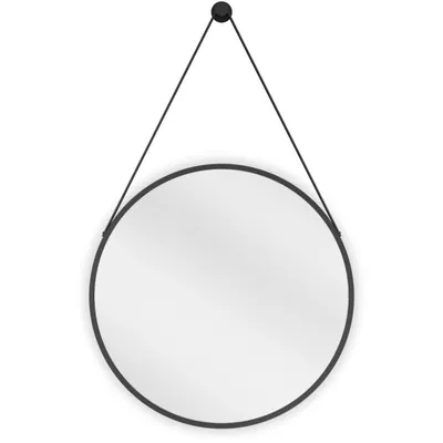 Zdjęcie produktu dla Mexen String lustro łazienkowe okragłe 50 cm, rama czarna - 9854-050-050-000-70
