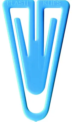 Produktbild von Büroklammern Plastiklips 21mm VE=1000 Stück hellblau