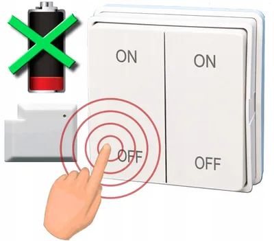 Produktbild von Kinetic Button 2P RF 2,4-GHz-Funkfernbedienung für RTX-Module #BATTERIEFREI
