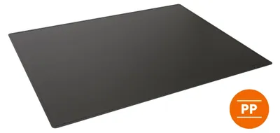Obrázek produktu pro DURABLE Nepr?hledná podložka na st?l 650x500 mm z PP se zaoblenými okraji, ?erná, 713301, 5 ks
