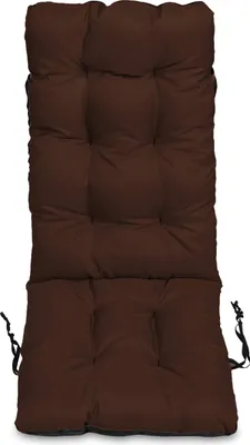 Produktbild von Stuhlkissen Sitzkissen und Rückenkissen für Stühle - 48x123 cm - Outdoor und Indoor - braun