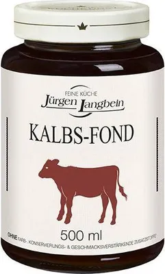 Image de Jürgen Langbein Feine Küche Fond de veau pour sauces et soupes 500ml