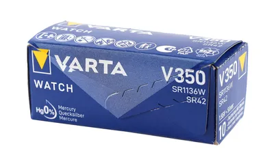 Produktbild von Varta KNOPFZELLE FÜR UHREN 1.55 V - 105 mAh SR42 350.801.111 (1 St. / Blisterverpackung)