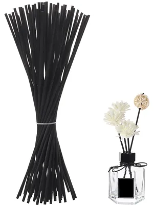 Diffusorstäbchen 50 Stück, 24 cm x 3 mm, schwarz