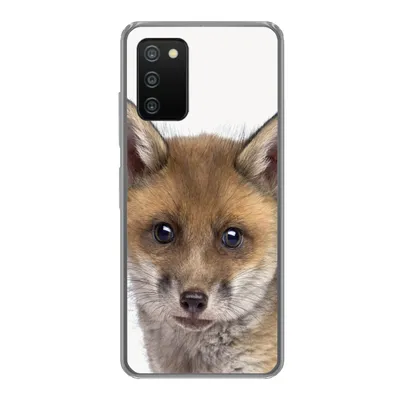 Produktbild von MuchoWow® Handyhülle Schutzhülle Hülle für Samsung Galaxy A03s Fuchs - Tiere - Jungtier - Jungen - Mädchen - Kind Silikon Softcase Handy Hülle - Schutz