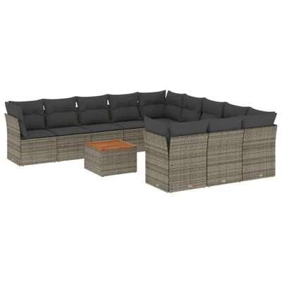 Zdjęcie produktu dla VidaXL 3256242, Ciemny Szary, Drewno akacjowe, Żywica, Stal, 550 mm, 370 mm