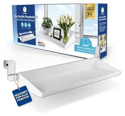 Produktbild von frischluft Das flexible Fensterbrett zum Lüften ohne Abräumen