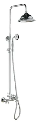 Immagine prodotto di Aquanello Heritage Ascot, set doccia classico da parete, colonna doccia cromata, modello CR-2003-HA